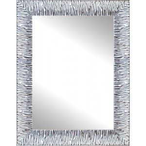 Specchiera "Guantiera 10 cm argento brillante" 60x80